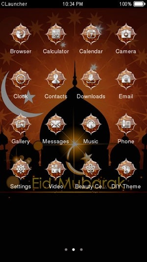 Eid Mubarak CLauncher Android Theme Image 2