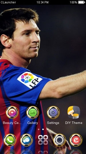 Messi CLauncher Android Theme Image 2