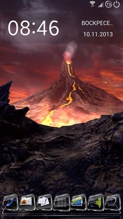 Volcano 3D Android Wallpaper Image 2