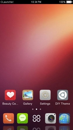 Ubuntu CLauncher Android Theme Image 1