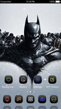The Dark Night CLauncher Android Theme Image 1