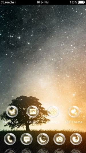 Dream Night CLauncher Android Theme Image 1