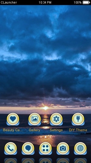 Evening Sky CLauncher Android Theme Image 1