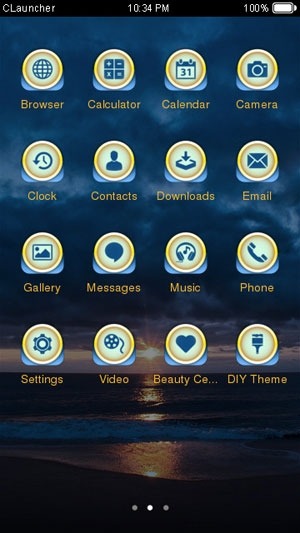 Evening Sky CLauncher Android Theme Image 2