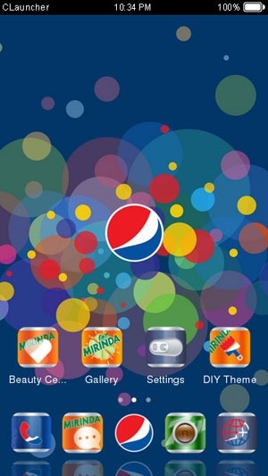Pepsico CLauncher Android Theme Image 1