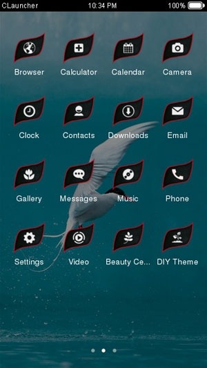 Red Billed Seabird CLauncher Android Theme Image 2