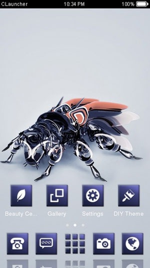 Robotic Fly CLauncher Android Theme Image 1