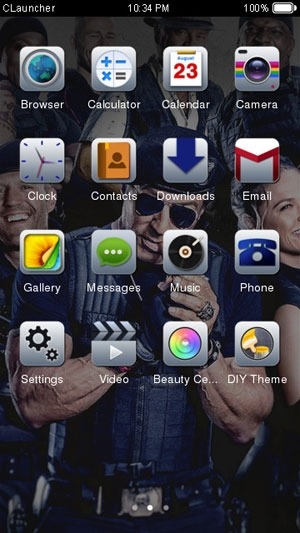 Sylvester Stallone CLauncher Android Theme Image 2