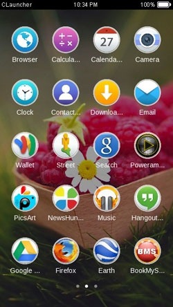 Warm Sunshine CLauncher Android Theme Image 2