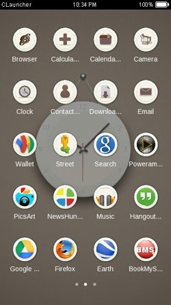 White Watch CLauncher Android Theme Image 2