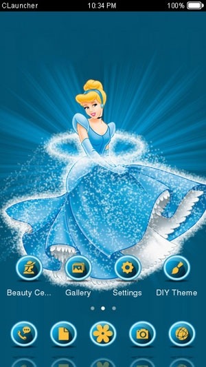Cinderella CLauncher Android Theme Image 1