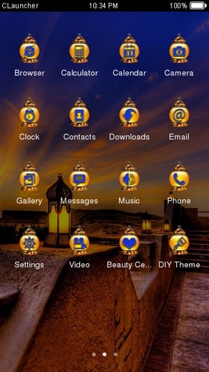 Evening CLauncher Android Theme Image 2