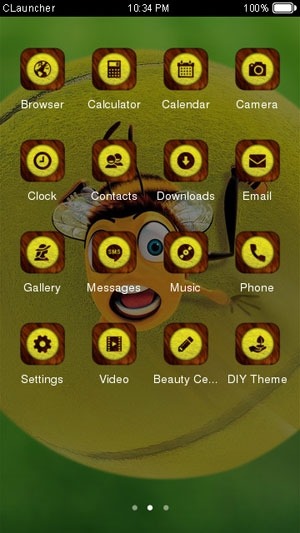 Honey Bee CLauncher Android Theme Image 2