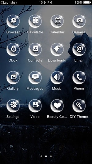 Night CLauncher Android Theme Image 2