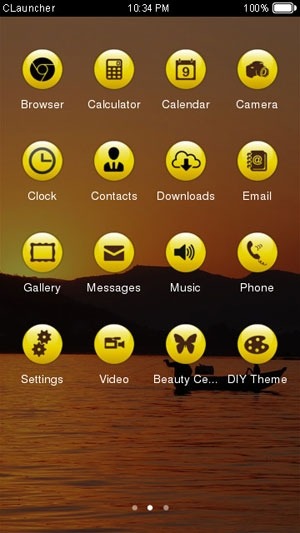 Sunrise CLauncher Android Theme Image 2