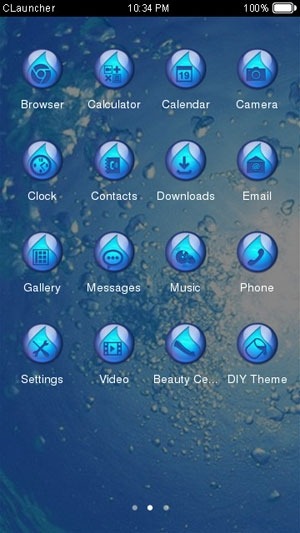 Water CLauncher Android Theme Image 2