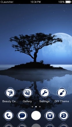 Moon Light CLauncher Android Theme Image 1
