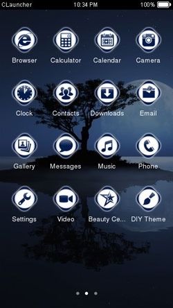Moon Light CLauncher Android Theme Image 2