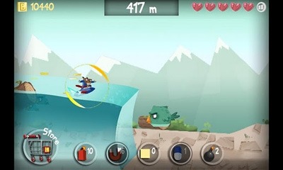 Surfing Beaver Android Game Image 2