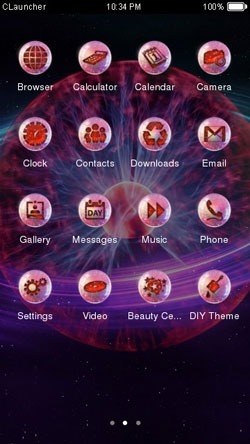 Plasma Globe CLauncher Android Theme Image 2
