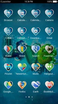 Abstract Love CLauncher Android Theme Image 1