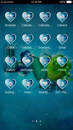 Abstract Love CLauncher Android Theme Image 2