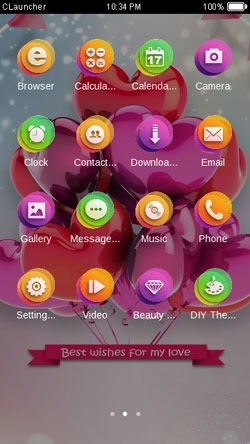 Best Wishes CLauncher Android Theme Image 2