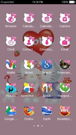 Charmmy Kitty CLauncher Android Theme Image 1