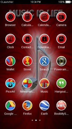 Music CLauncher Android Theme Image 2