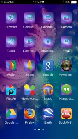 Abstract Butterfly CLauncher Android Theme Image 2
