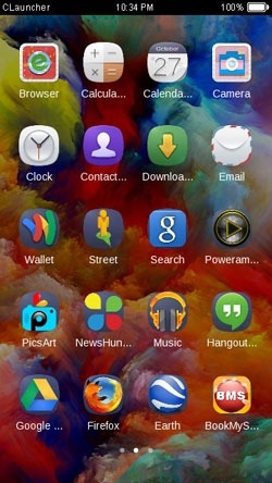 Rainbow Explosion CLauncher Android Theme Image 2