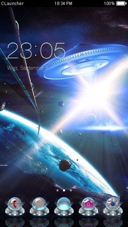 UFO CLauncher Android Theme Image 1