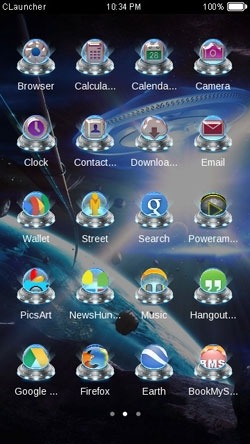 UFO CLauncher Android Theme Image 2