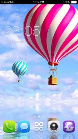 Big Colourful Balloon CLauncher Android Theme Image 1