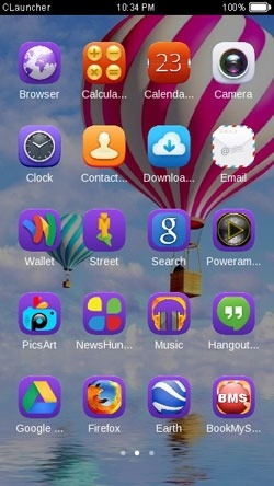 Big Colourful Balloon CLauncher Android Theme Image 2
