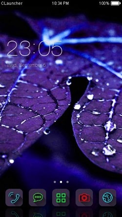 Blue Soul CLauncher Android Theme Image 1