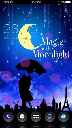 Magic in the Moon CLauncher Android Theme Image 1