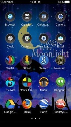 Magic in the Moon CLauncher Android Theme Image 2