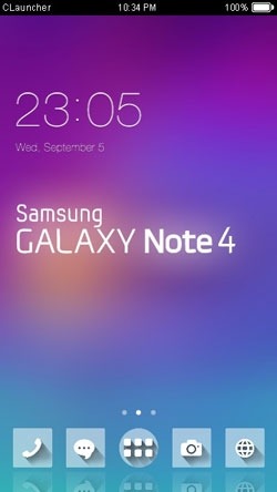 Samsung Note 4 CLauncher Android Theme Image 1