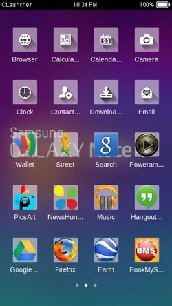 Samsung Note 4 CLauncher Android Theme Image 2
