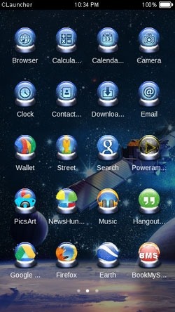 Satellite CLauncher Android Theme Image 2