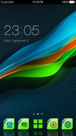 Color Wave CLauncher Android Theme Image 1