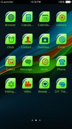 Color Wave CLauncher Android Theme Image 2