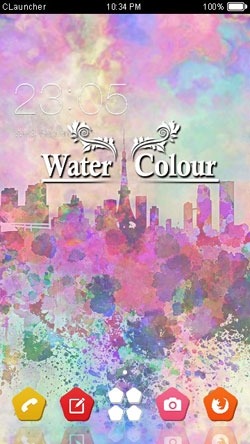 Water Color CLauncher Android Theme Image 1