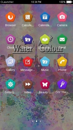 Water Color CLauncher Android Theme Image 2