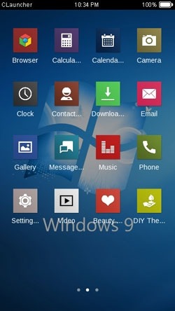 Windows 9 CLauncher Android Theme Image 2