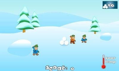 SnowBall Fight Winter Game HD Android Game Image 1