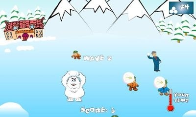SnowBall Fight Winter Game HD Android Game Image 2