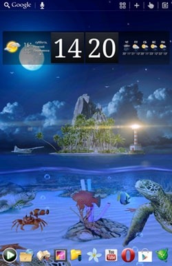 Ocean Aquarium 3D: Turtle Isle Android Wallpaper Image 1