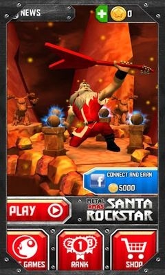 Santa Rockstar Android Game Image 2
